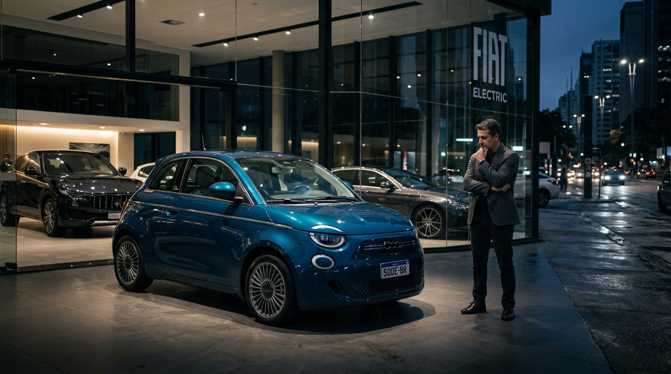 O Encalhe do Fiat 500e no Brasil: Vale a Pena Comprar o Elétrico de R$ 215 mil?