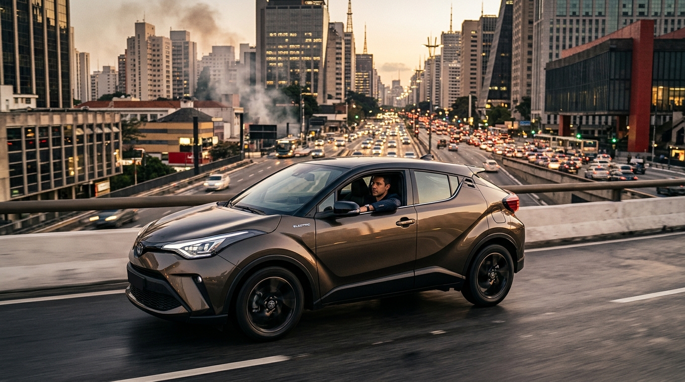 Toyota C-HR Elétrico: Vale a pena o SUV de 343 cv no mercado brasileiro?