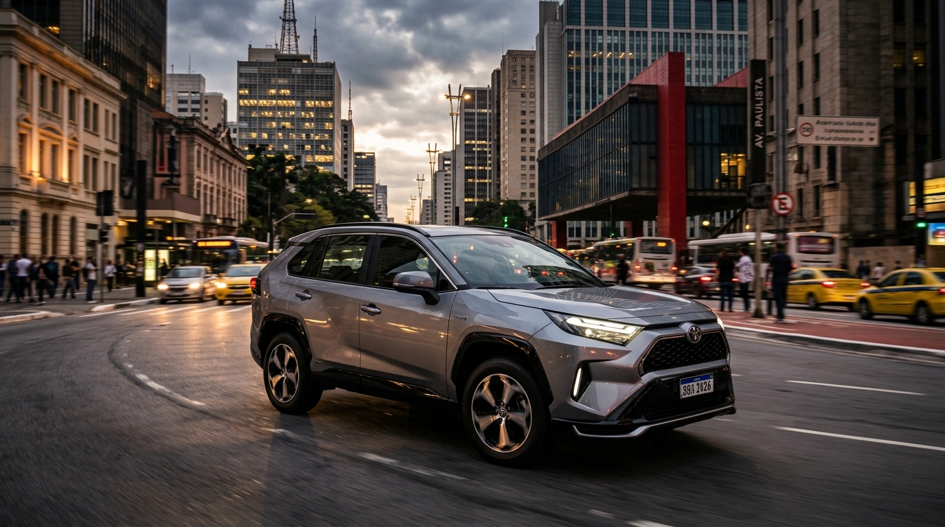 Novo Toyota RAV4 PHEV de 329 cv vale a pena no mercado de São Paulo?