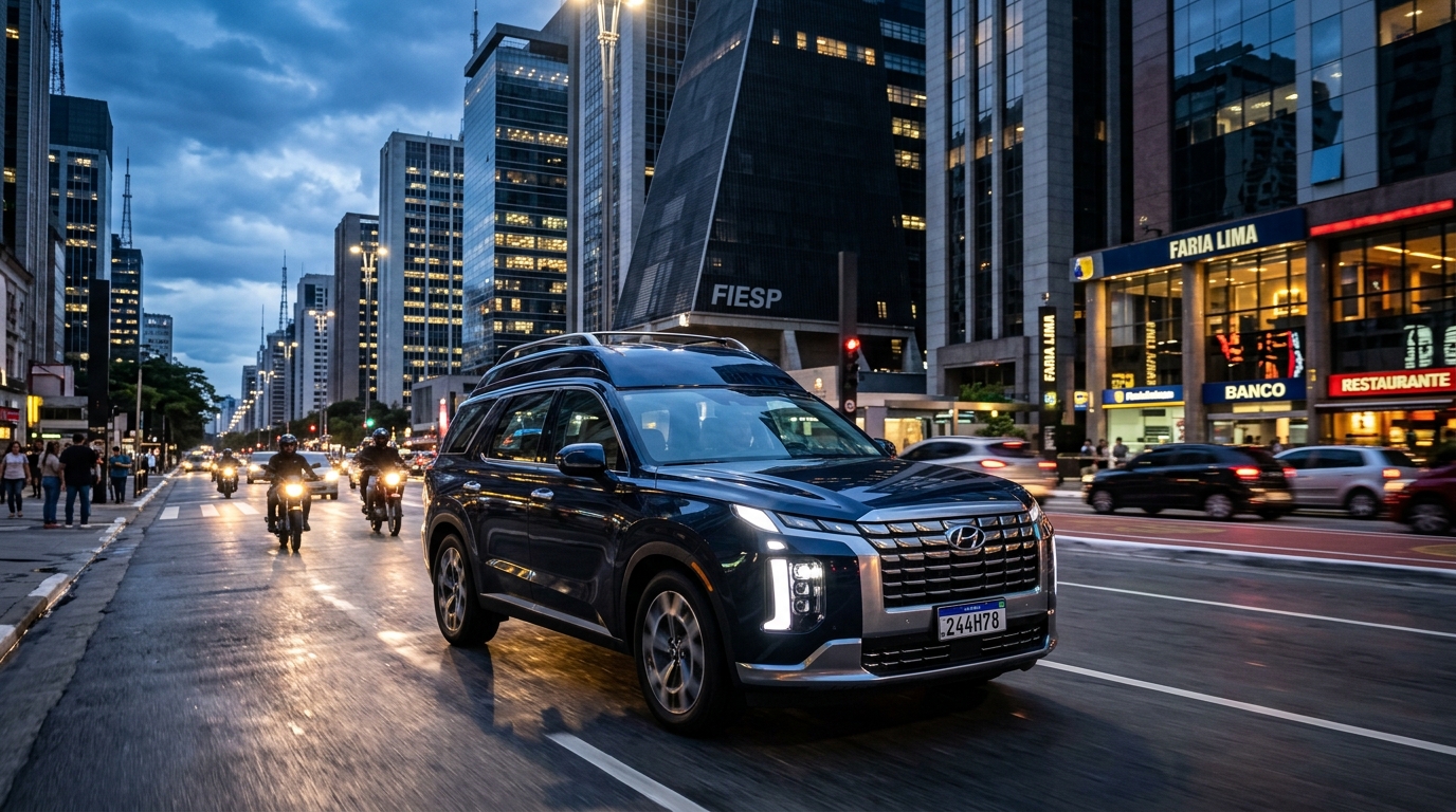 Novo Hyundai Palisade de teto alto: vale a pena no Brasil?